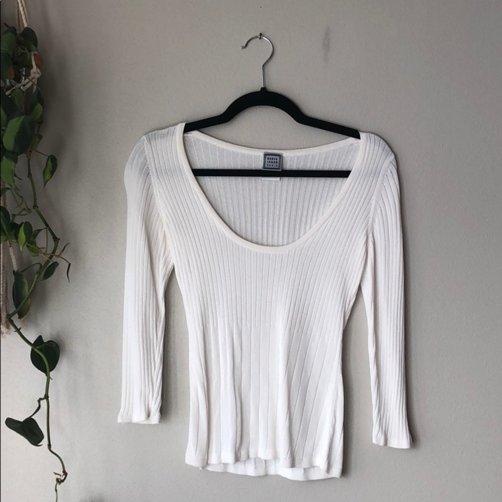 Herve Leger white top